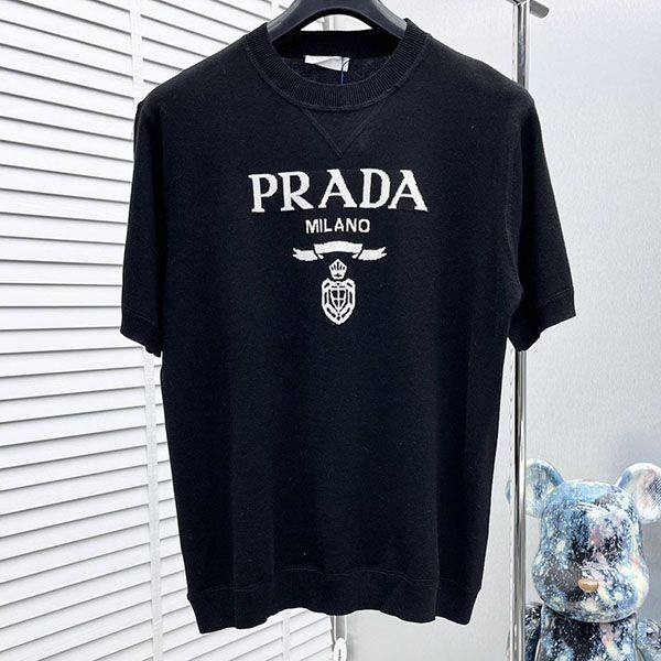 プラダ シンプルクルーネックTシャツ コピー pur74930