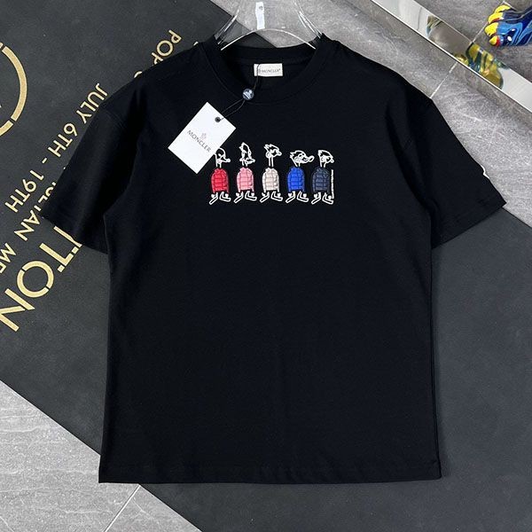 最安値挑戦 モンクレール Tシャツ スーパーコピー 半袖 ロゴ mot76745