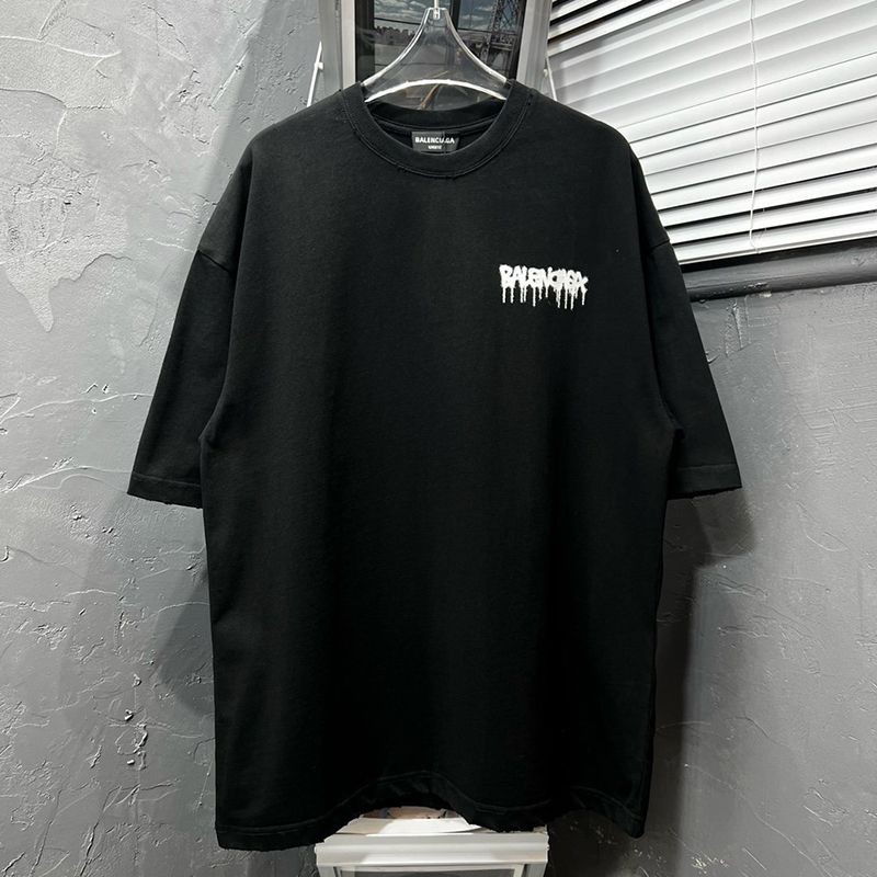 稀少【バレンシアガ】ロゴ入りコットンTシャツ コピー bar71153